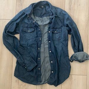 Lightweight Denim Shirt Uniglo